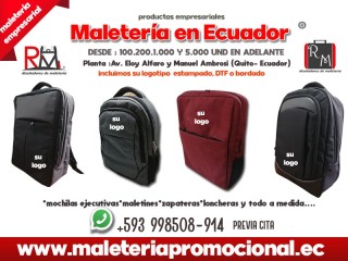 Fabricantes de Mochilas Ejecutivas y Promocionales en Ecuador