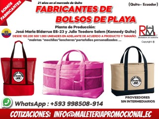Fabricantes Directos de Bolsos de Playa en Quito Ecuador