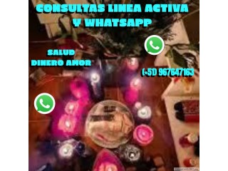 CONSULTAS LINEA ACTIVA Y WHATSAPP - SALUD, DINERO, AMOR