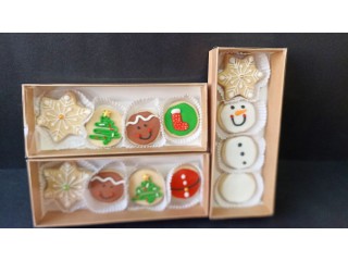 Mave- galletas de mantequilla decoradas navideñas con royal icyng